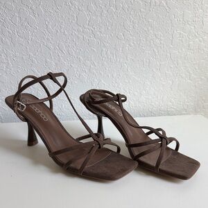 Brown Strappy Sandals Size 9